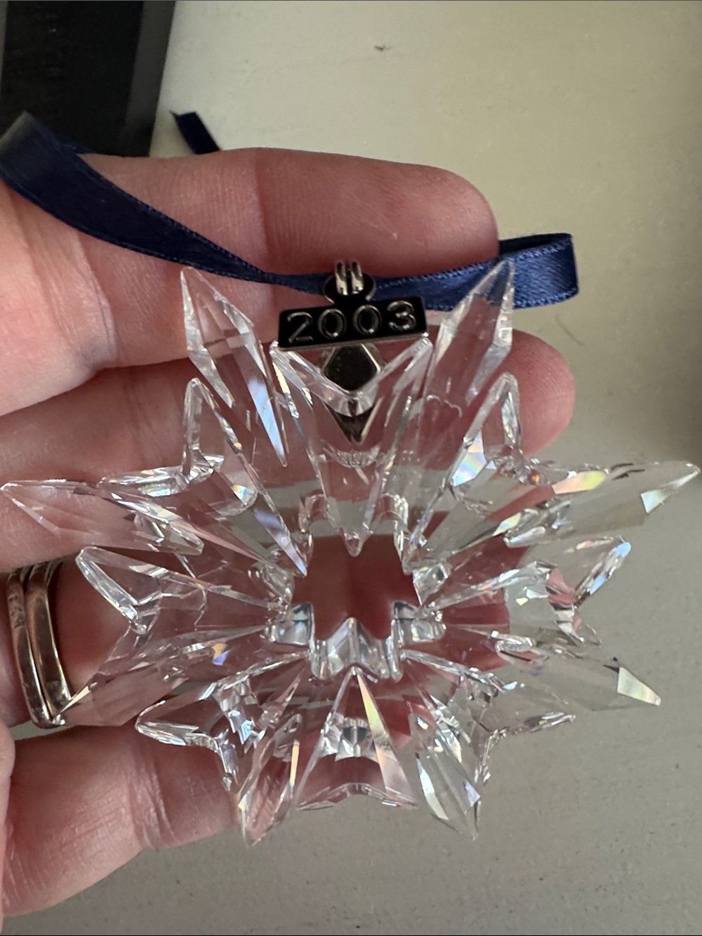 Swarovski 2003 Crystal Annual Christmas Tree Ornament
